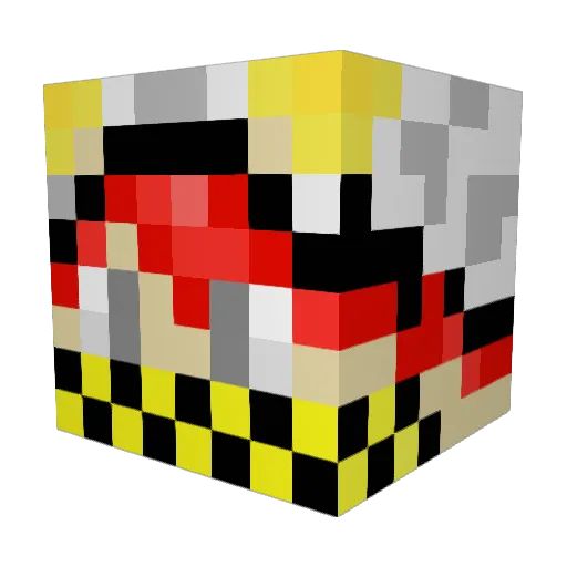 JDL01 Minecraft avatar head, 3D render