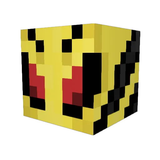 JDLP01 Minecraft avatar head, 3D render