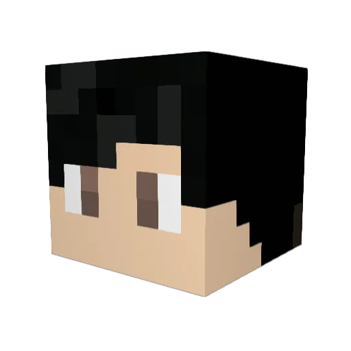 JDMECHANIC Minecraft avatar head, 3D render