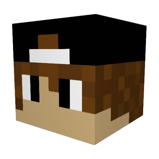 JDMicons Minecraft avatar head, 3D render