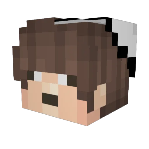 JDMuney Minecraft avatar head, 3D render