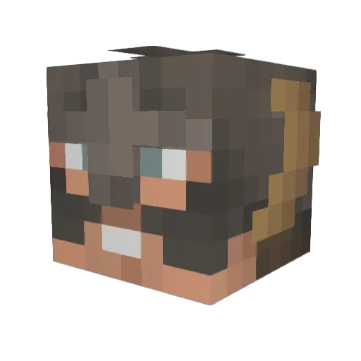 JDR2004 Minecraft avatar head, 3D render
