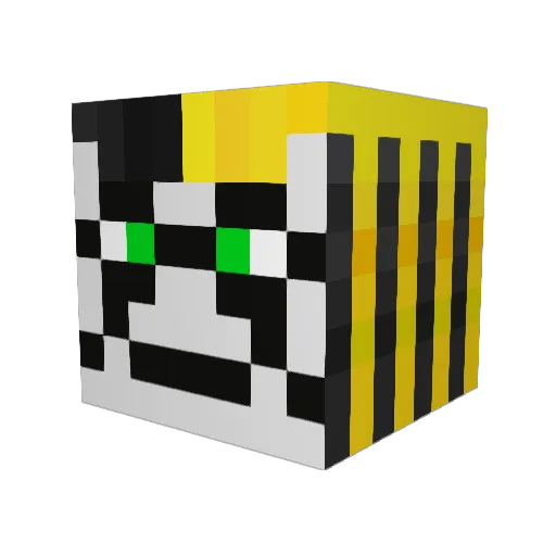 JDSTYLES Minecraft avatar head, 3D render