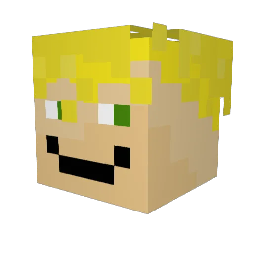 JDSupreme9 Minecraft avatar head, 3D render