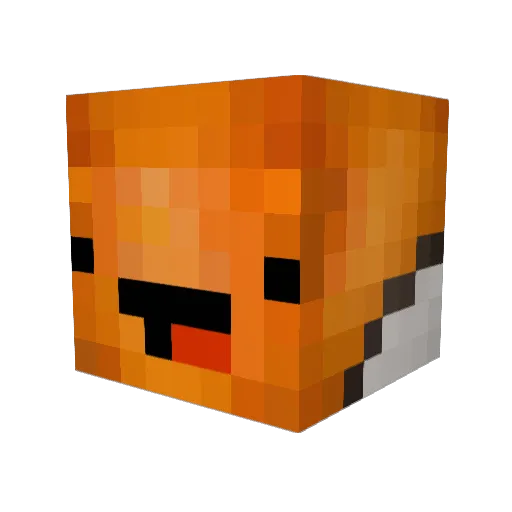 JDUC Minecraft avatar head, 3D render