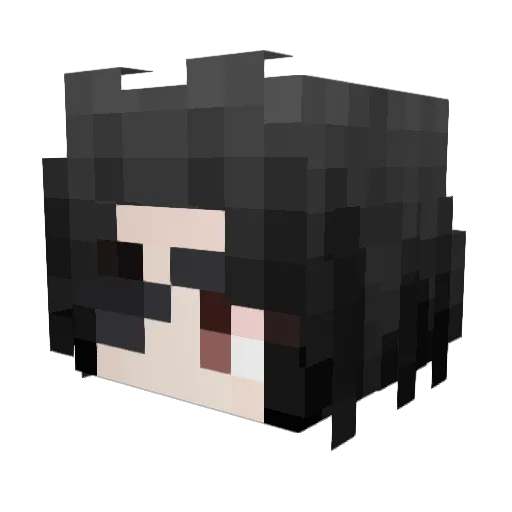 JDXHS Minecraft avatar head, 3D render