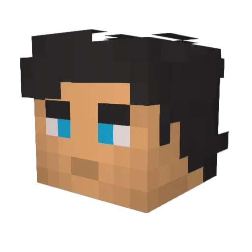 JDZsniper Minecraft avatar head, 3D render