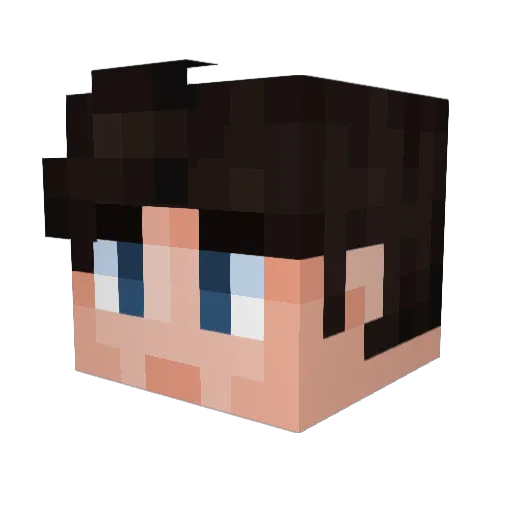 JDalton14 Minecraft avatar head, 3D render