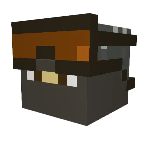 JDarling55 Minecraft avatar head, 3D render