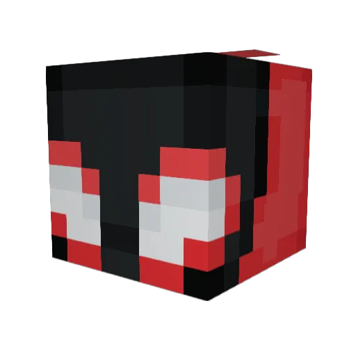 JDax88 Minecraft avatar head, 3D render