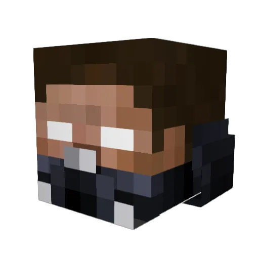 JDec27 Minecraft avatar head, 3D render