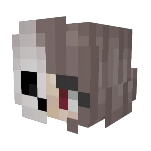JDestroyerGirlJ Minecraft avatar head, 3D render