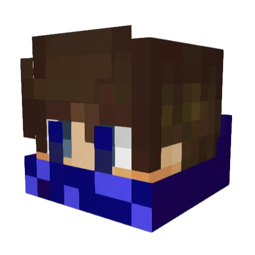 JDiNo15 Minecraft avatar head, 3D render