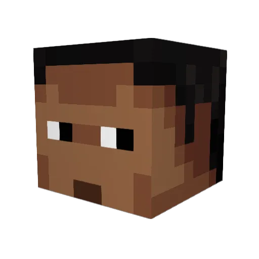 JDiego0010 Minecraft avatar head, 3D render
