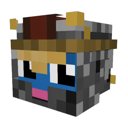 JDizzle451 Minecraft avatar head, 3D render