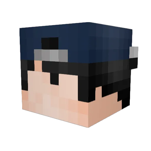 JDmal12 Minecraft avatar head, 3D render