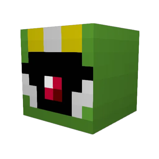 JDonk Minecraft avatar head, 3D render