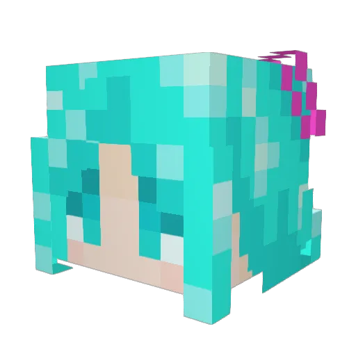 JDude126 Minecraft avatar head, 3D render