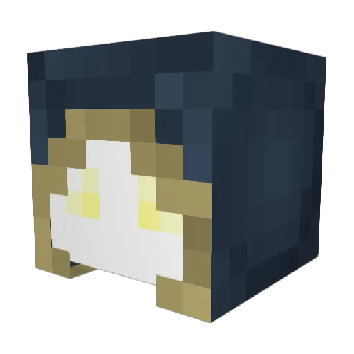 JE01 Minecraft avatar head, 3D render