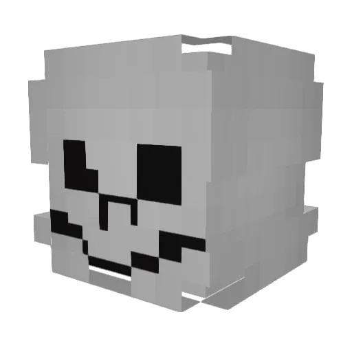 JE5SE Minecraft avatar head, 3D render
