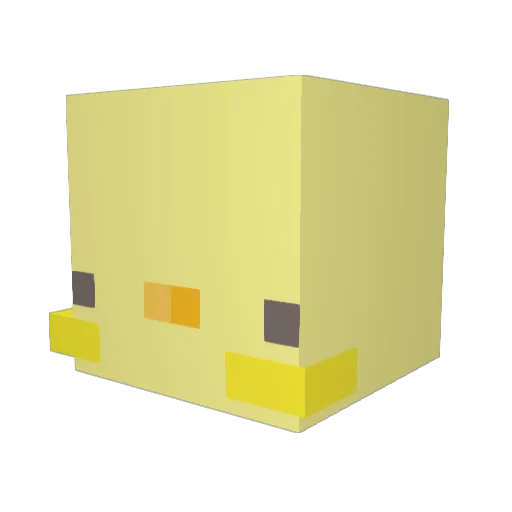 JE6871 Minecraft avatar head, 3D render