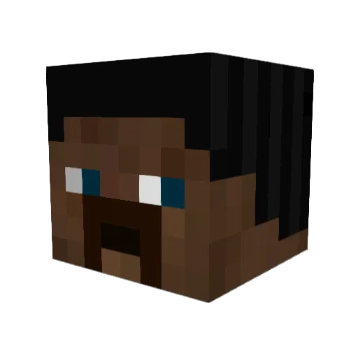 JEANER Minecraft avatar head, 3D render
