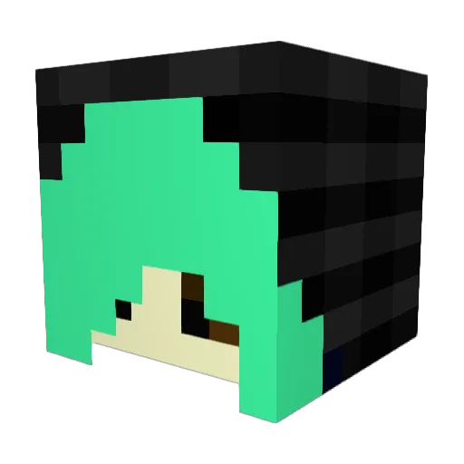 JEB8002 Minecraft avatar head, 3D render
