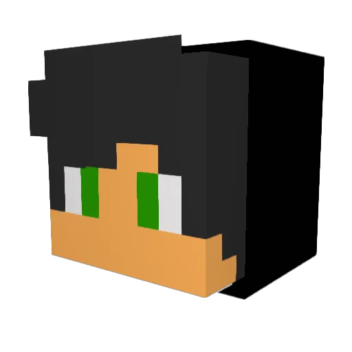 JECKDEX Minecraft avatar head, 3D render