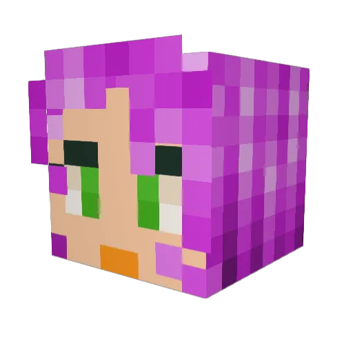 JED2009 Minecraft avatar head, 3D render