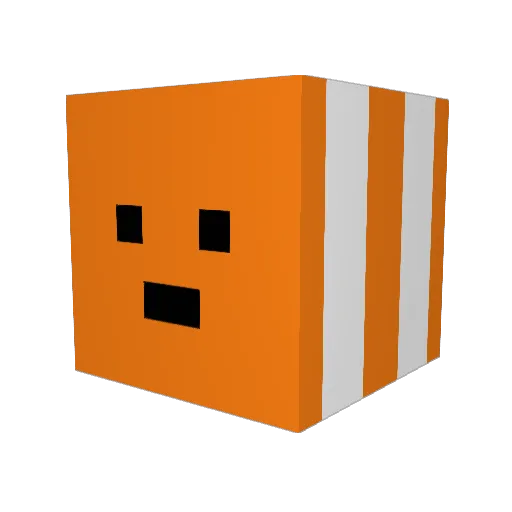 JEDIFISH1 Minecraft avatar head, 3D render