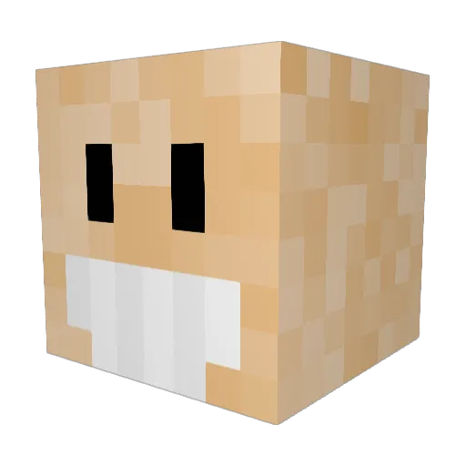 JEDIGOKU Minecraft avatar head, 3D render