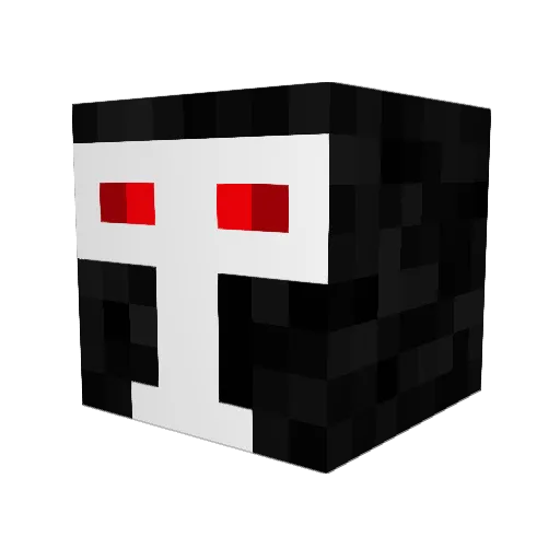 JEDRAD Minecraft avatar head, 3D render
