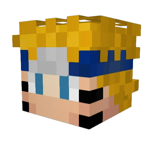 JEESSE Minecraft avatar head, 3D render