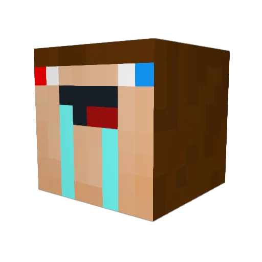 JEEZ222 Minecraft avatar head, 3D render