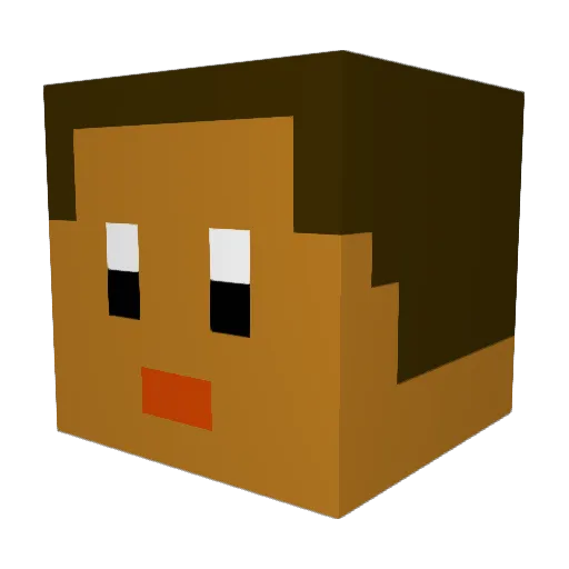 JEFFERYC1234 Minecraft avatar head, 3D render