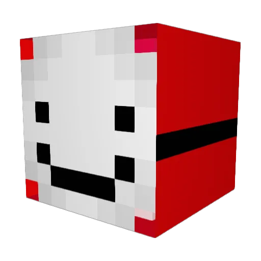 JEKAX2 Minecraft avatar head, 3D render