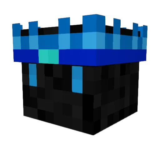 JELLYBLUEFOOT Minecraft avatar head, 3D render
