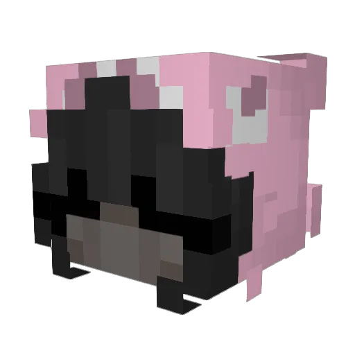 JELLYTURTLE Minecraft avatar head, 3D render