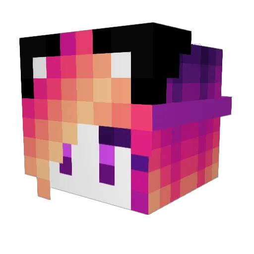JELLY_DINGO Minecraft avatar head, 3D render