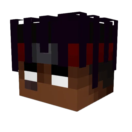JELLY_PL Minecraft avatar head, 3D render