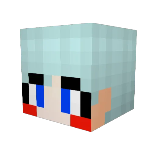 JENIE0104 Minecraft avatar head, 3D render