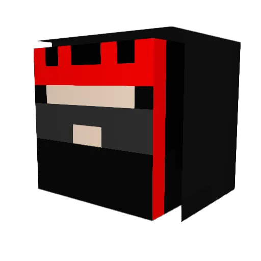 JENISKING Minecraft avatar head, 3D render