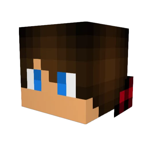 JER0EN Minecraft avatar head, 3D render