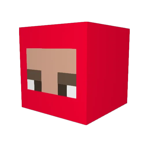 JERAMYHH Minecraft avatar head, 3D render