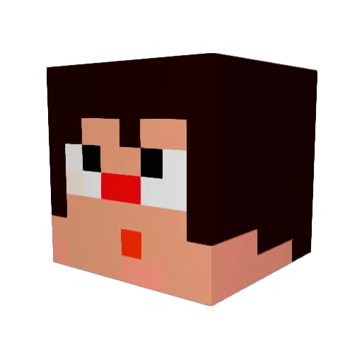 JERRY_Tom Minecraft avatar head, 3D render