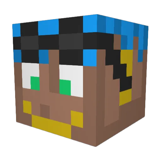JESSEJ2013 Minecraft avatar head, 3D render