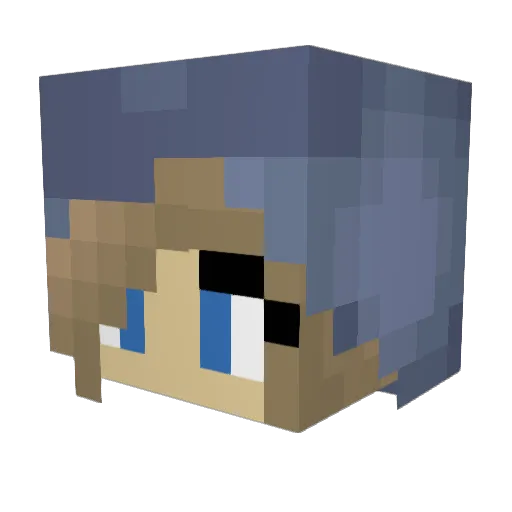 JESSIE1410 Minecraft avatar head, 3D render