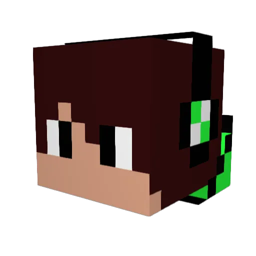 JESS_71 Minecraft avatar head, 3D render