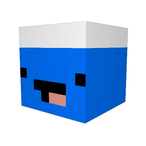 JESTEM_KOBEQ Minecraft avatar head, 3D render