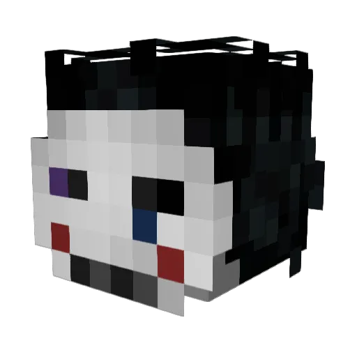 JESTER404 Minecraft avatar head, 3D render
